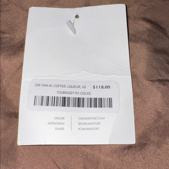 OAK + FORT Teddy Jacket - Coffee Liqueur XS - Picture 11 of 11